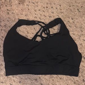 Size small black sports bra